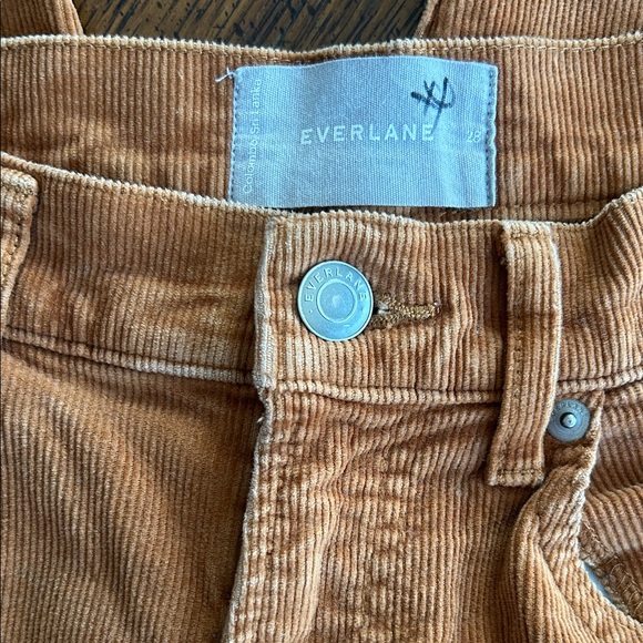 Everlane Cheeky Baby Cord Straight Crop Pants in Acorn EUC. 29 - Picture 6 of 8